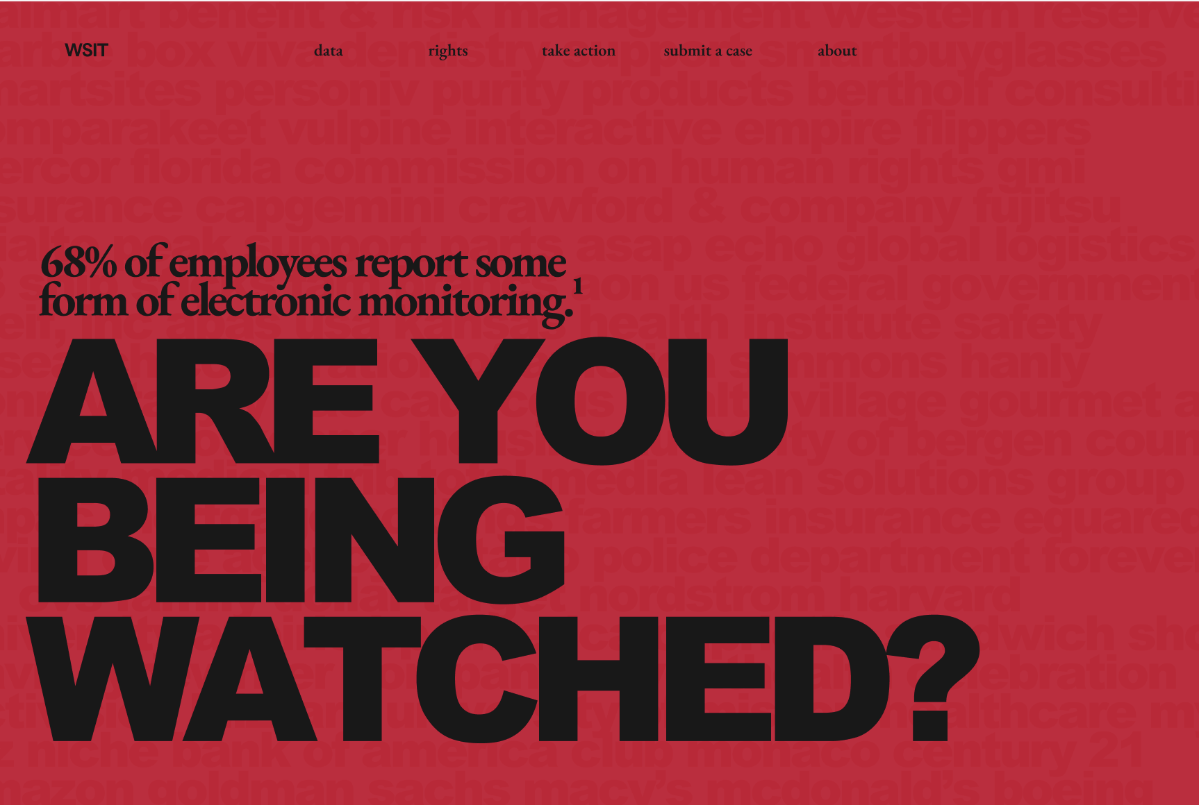 Workplace Surveillance Tracker