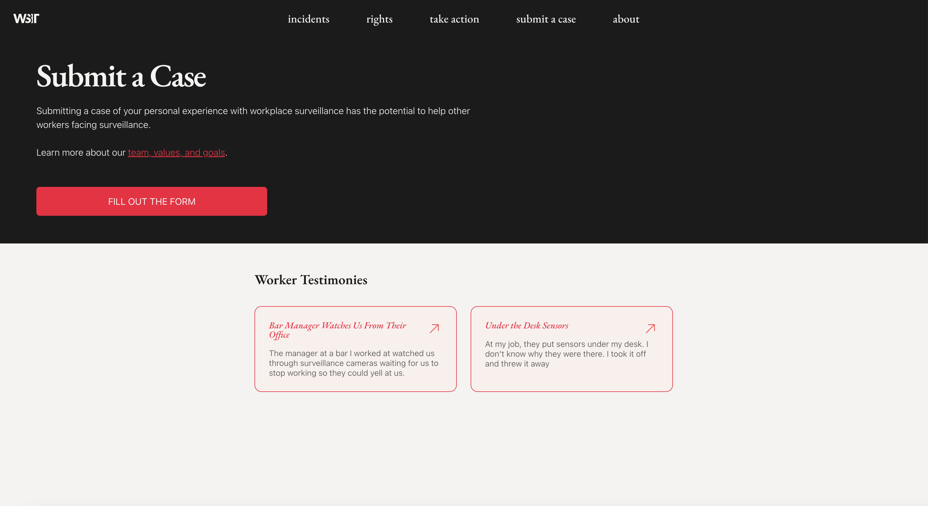 Workplace Surveillance Tracker